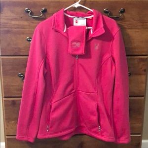 Pink Spyder Jacket size XL with matching head band